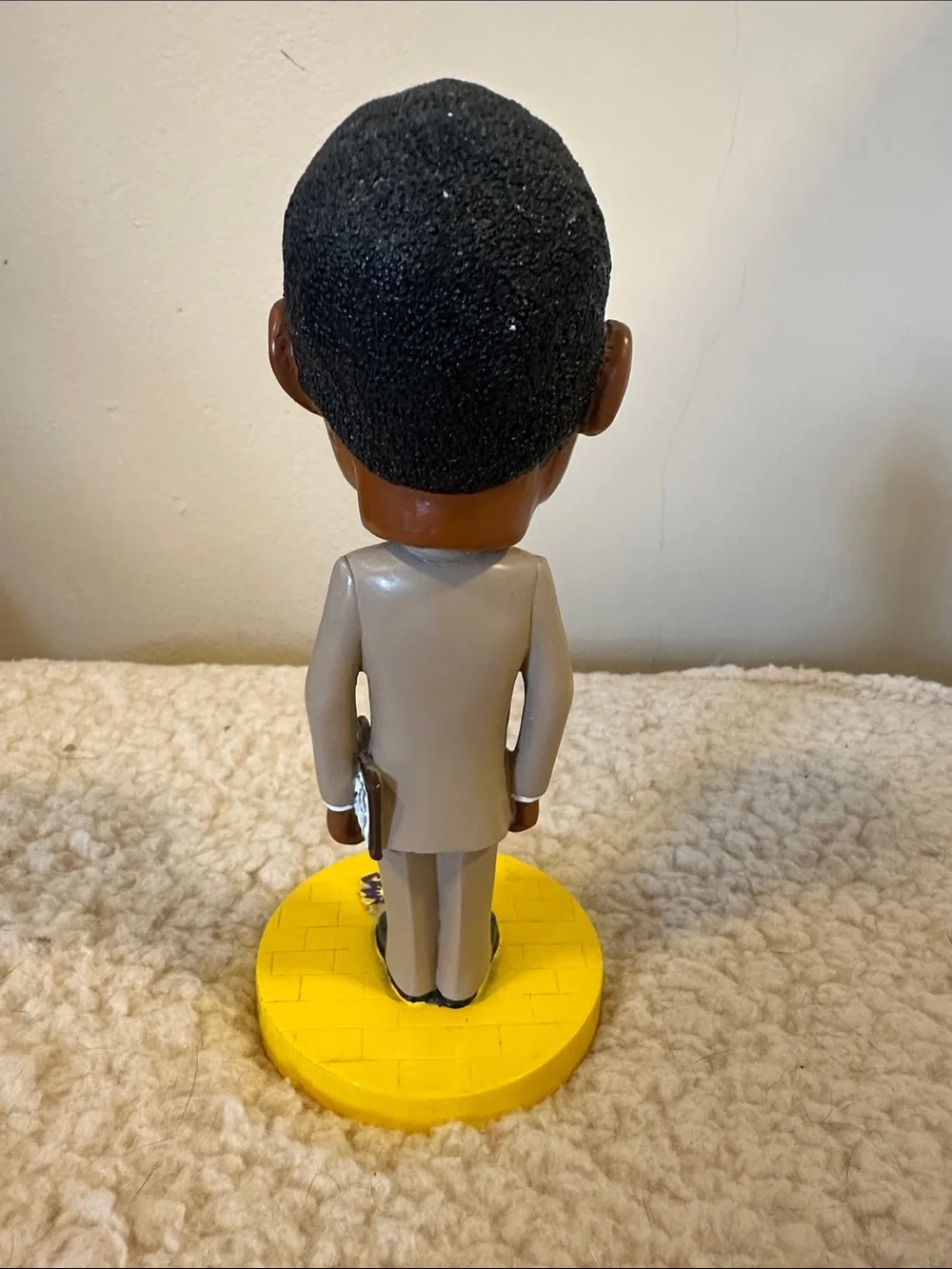 Sparks Tan Suited Coach Coop Bobblehead with Yellow Base pre-owned